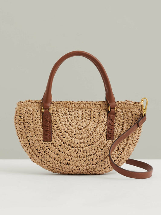 Raffia Woven Cross-body Bag Natural | Women