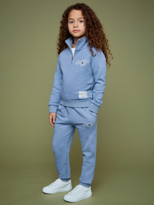 13-14 yrs SmileyWorld Cuffed Joggers Unisex Fit Blue | Children & Baby