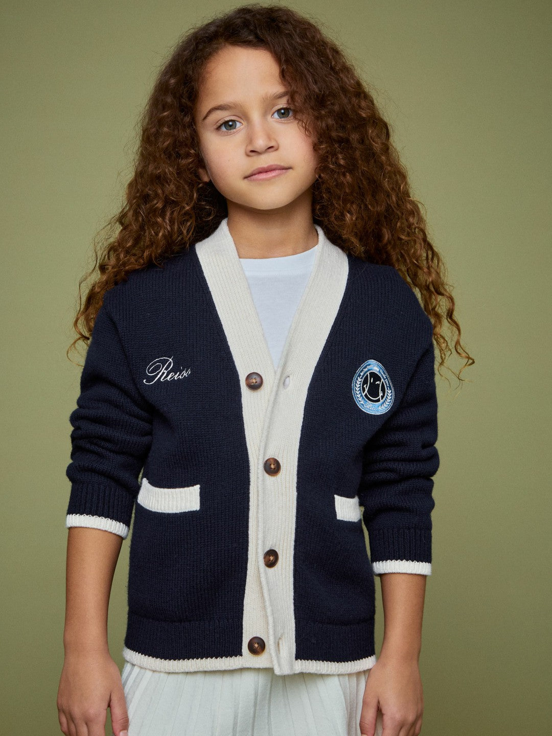 3-9 yrs SmileyWorld Logo Cardigan Unisex Fit Off White | Children & Baby
