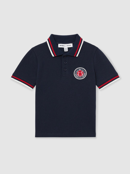 9-13 yrs SmileyWorld Piqué Polo Shirt Navy | Children & Baby