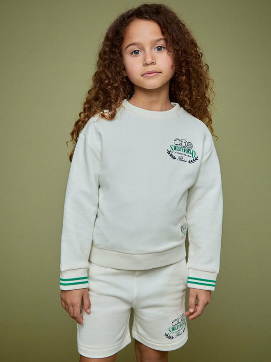13-14 yrs SmileyWorld Logo Sweatshirt Unisex Fit White | Children & Baby