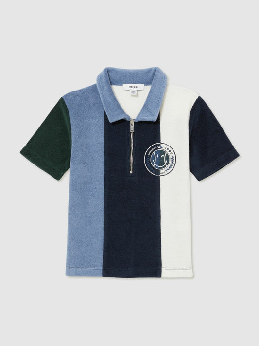 13-14 yrs SmileyWorld Towel Polo Shirt Blue | Children & Baby