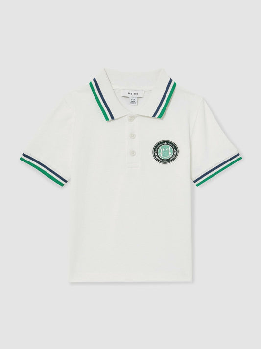 13-14 yrs SmileyWorld Piqué Polo Shirt White | Children & Baby