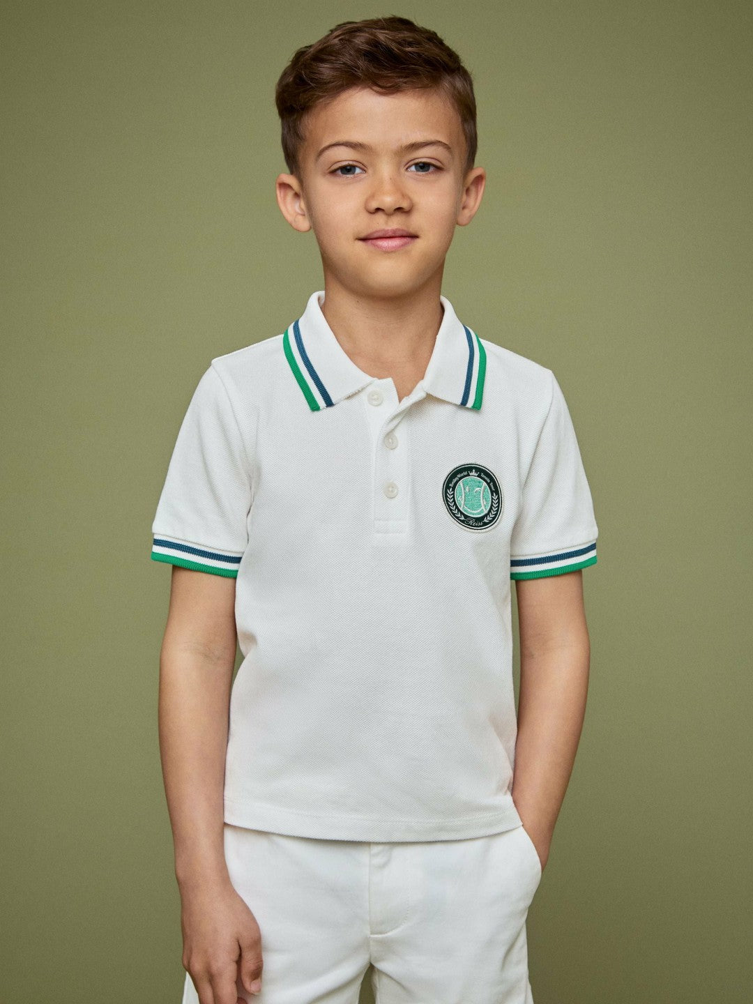 13-14 yrs SmileyWorld Piqué Polo Shirt White | Children & Baby