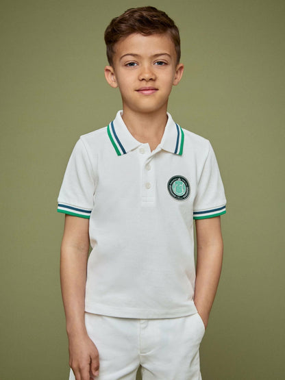 13-14 yrs SmileyWorld Piqué Polo Shirt White | Children & Baby