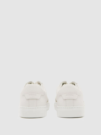 Bonded-Leather Low-Top Trainers White | Men