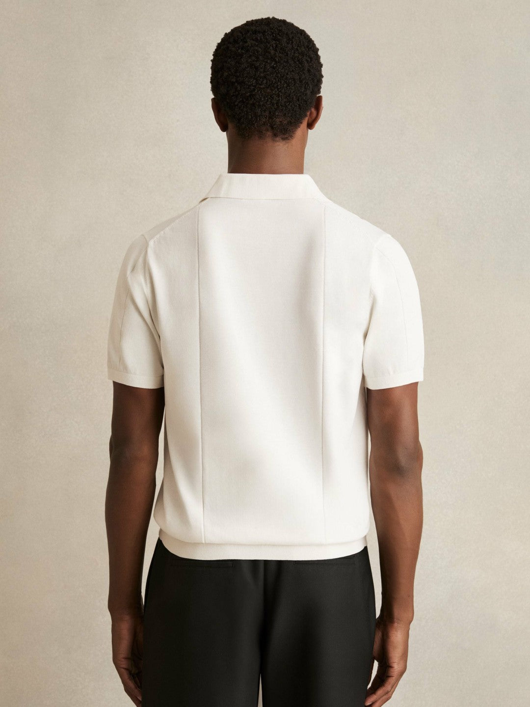 Cotton-Silk Polo Shirt Off White | Men