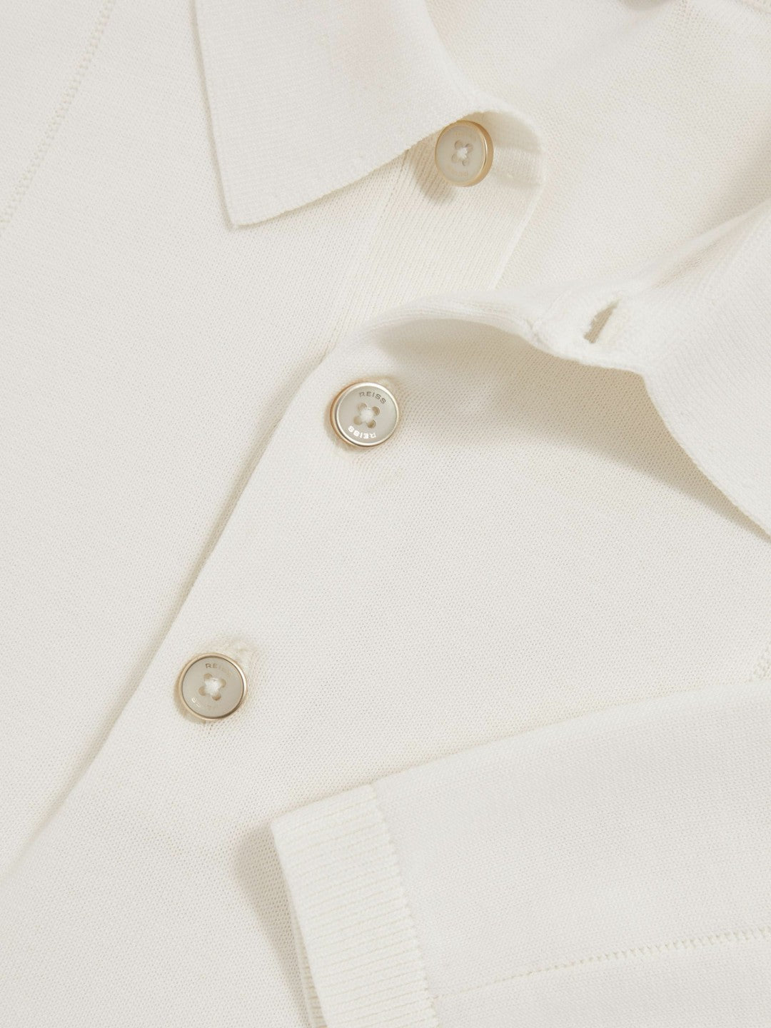 Cotton-Silk Polo Shirt Off White | Men