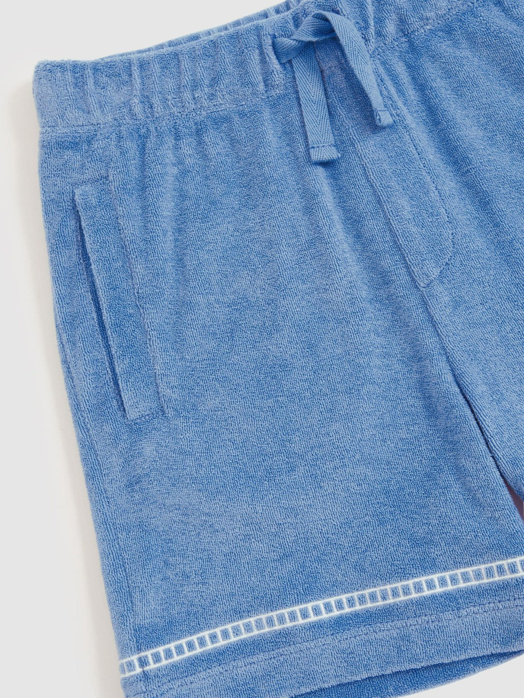 13-14 yrs Towelling Brand-Embroidered Shorts Airforce Blue | Children & Baby