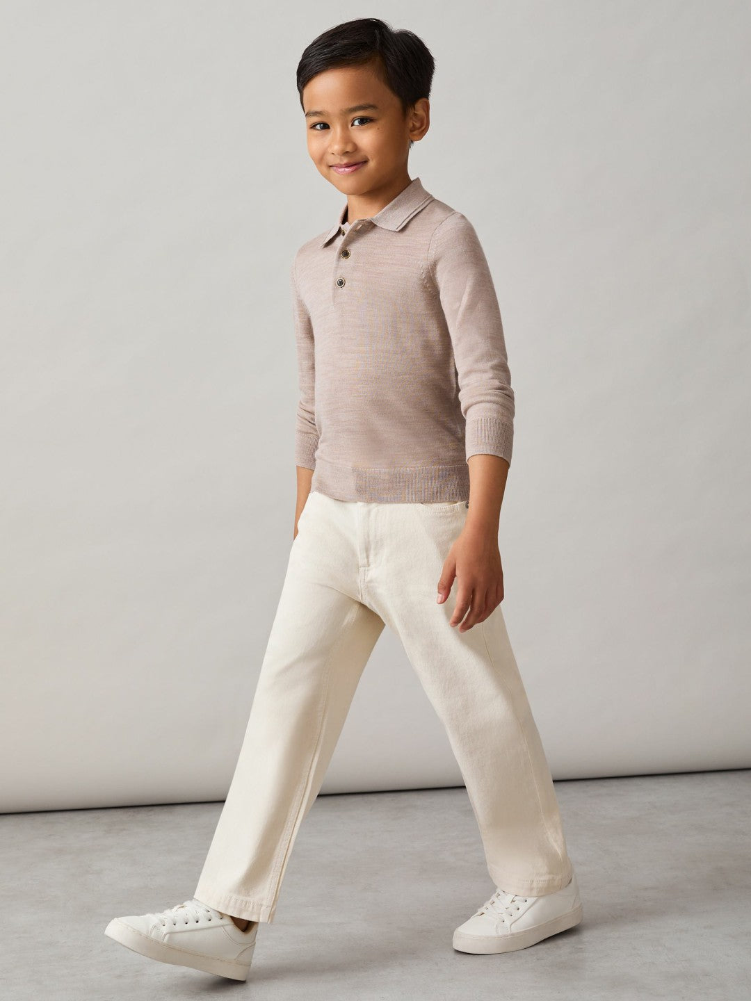 9-13 yrs Relaxed-Fit Jeans Off White | Children & Baby