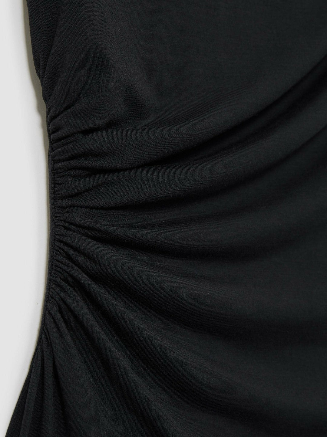 Stretch-Modal Ruched Vest Black | Women