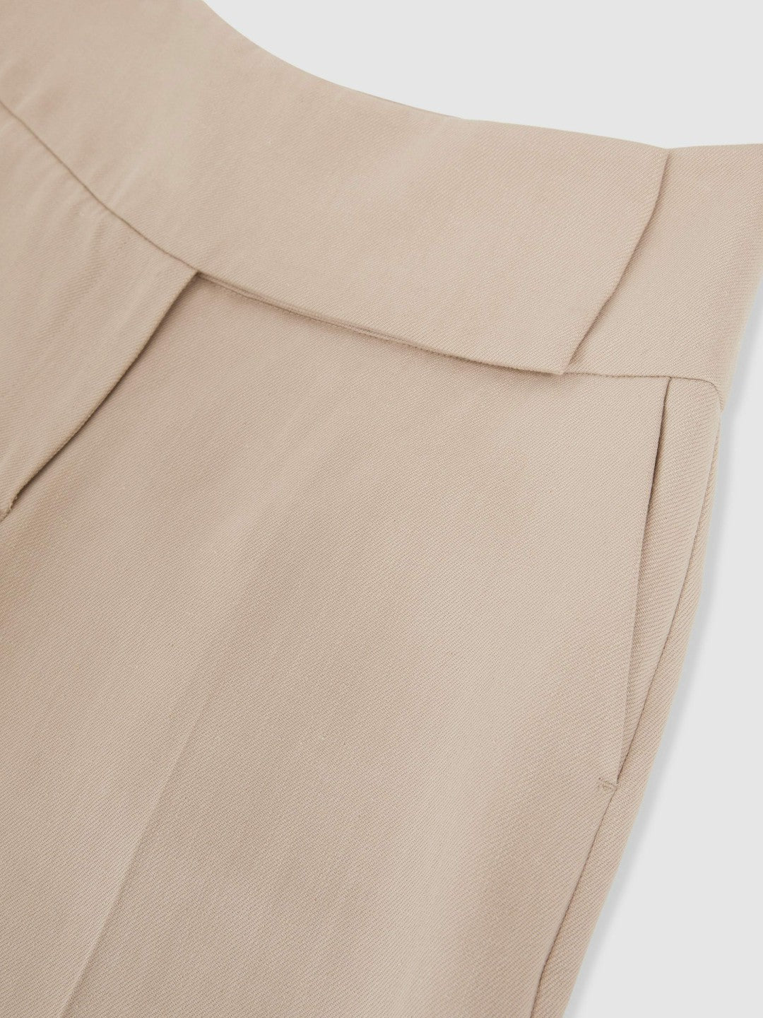 Petite Lyocell-Linen Wide-Leg Trousers Neutral | Women