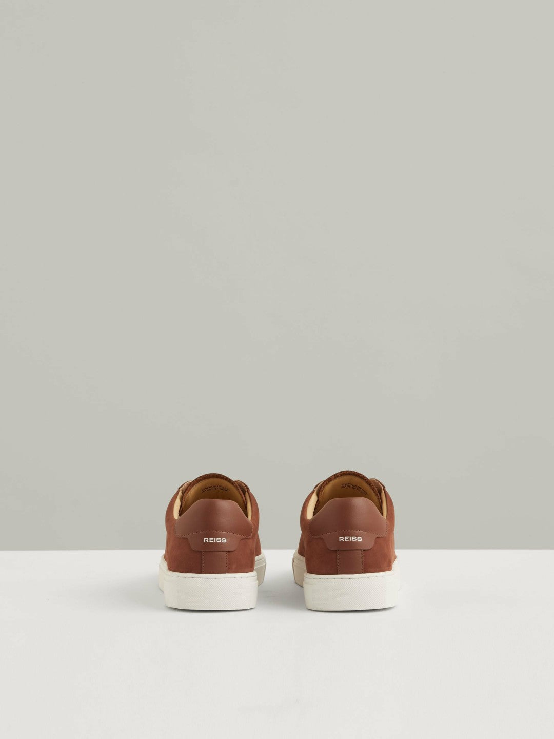 Nubuck Leather Low-Top Trainers Brickwood Red | Men