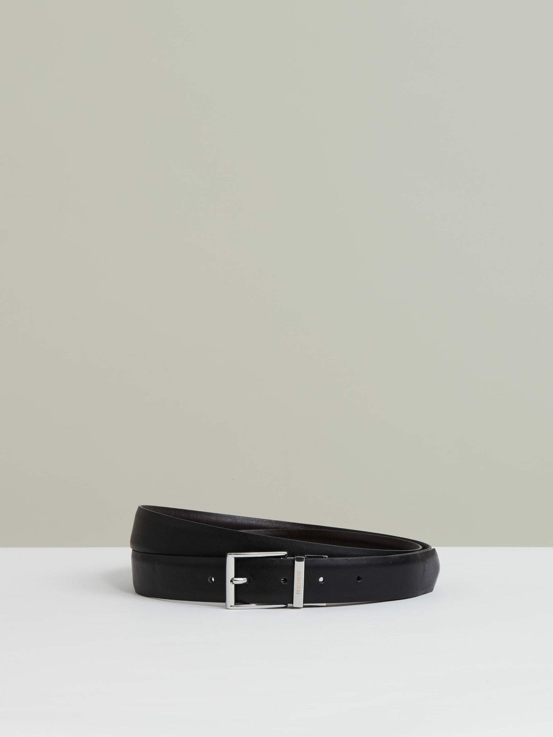 Reversible Leather Belt with Interchangeable Buckle Black/Brown | Men