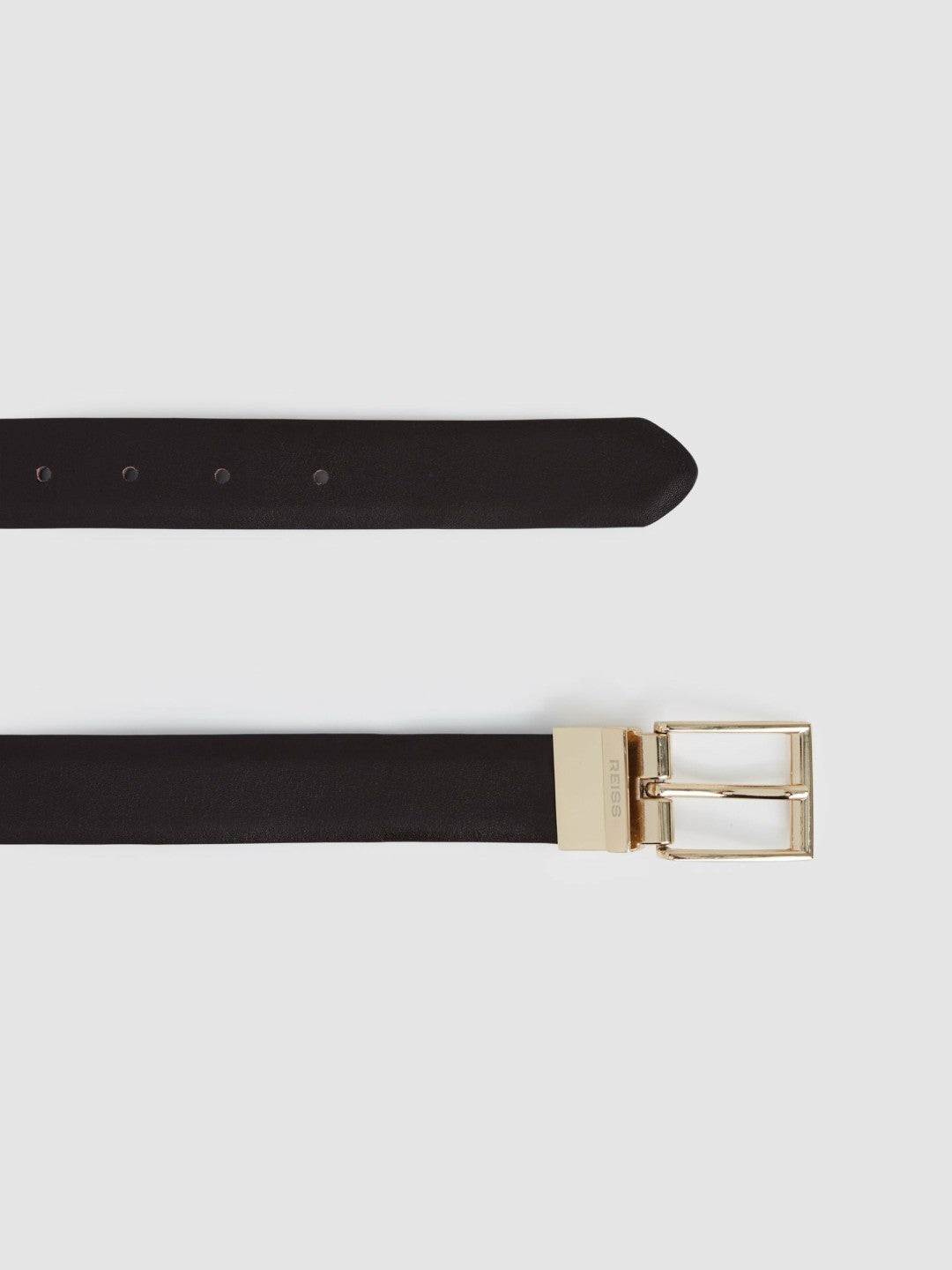 Reversible Leather Belt with Interchangeable Buckle Black/Brown | Men
