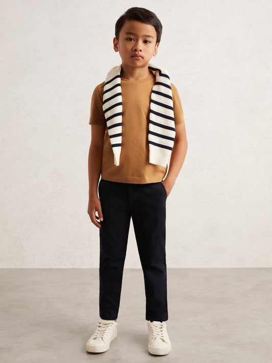 3-9 yrs Crew Neck T-Shirt Tan Brown | Children & Baby