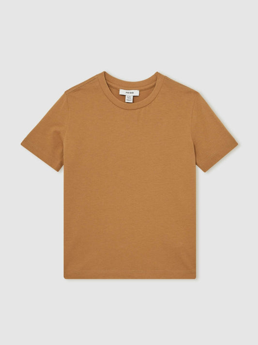 3-9 yrs Crew Neck T-Shirt Tan Brown | Children & Baby