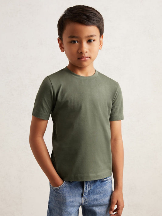 9-13 yrs Crew Neck T-Shirt Dark Sage | Children & Baby