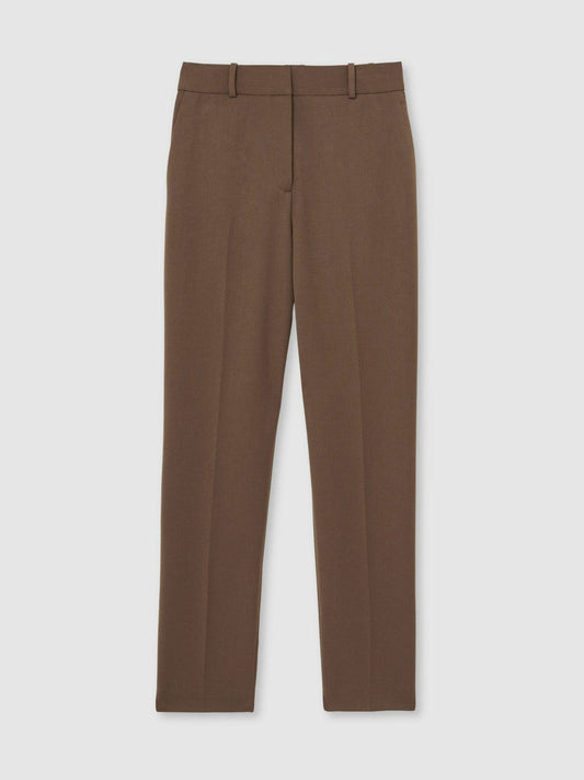 Petite Slim Fit Suit Trousers Mink Neutral | Women