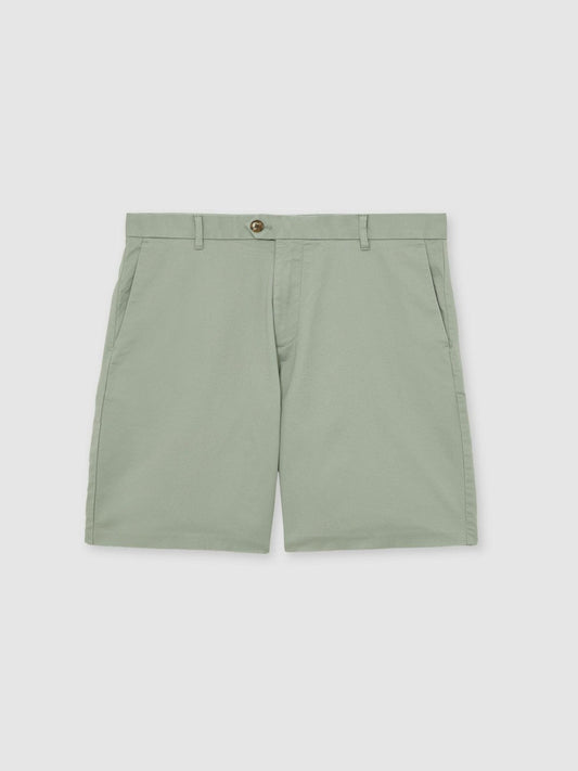 Short Length Casual Chino Shorts Pistachio | Men