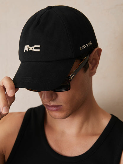 | Ché Logo-Embroidered Cap Black | Men