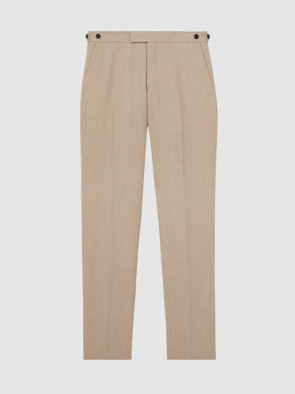 Wool-Blend Slim-Fit Suit Trousers Oatmeal Brown | Men