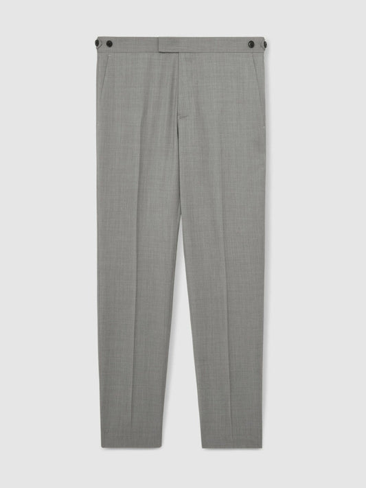 Slim-Fit Wool Suit Trousers Mid Grey | Men