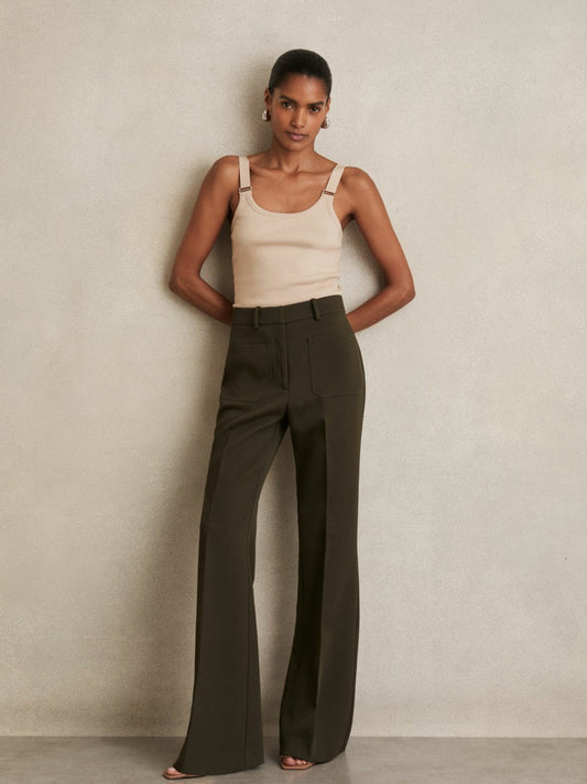 Stretch-Cotton D-Ring Strap Vest Neutral | Women