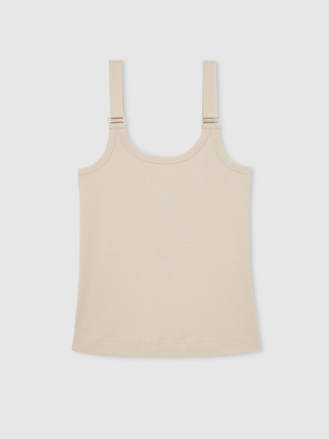 Stretch-Cotton D-Ring Strap Vest Neutral | Women