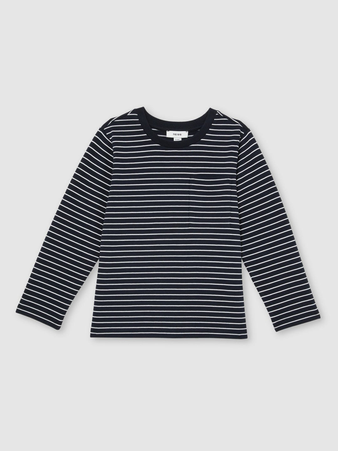 4-9 yrs Stretch-Cotton Stripe T-Shirt Navy/White | Children & Baby