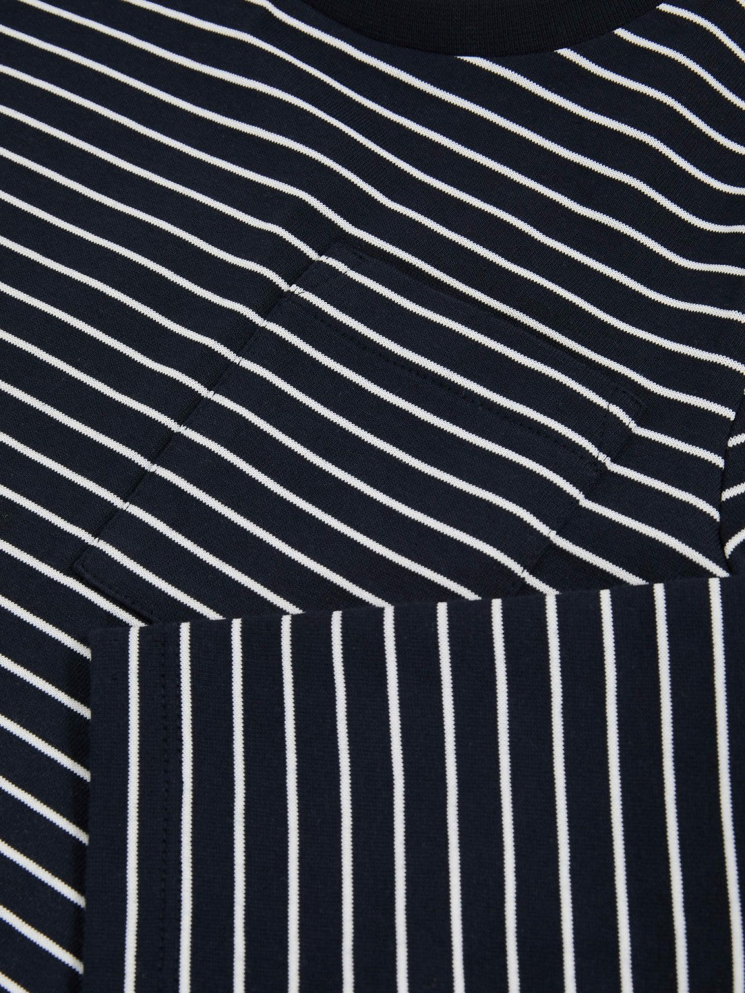 4-9 yrs Stretch-Cotton Stripe T-Shirt Navy/White | Children & Baby
