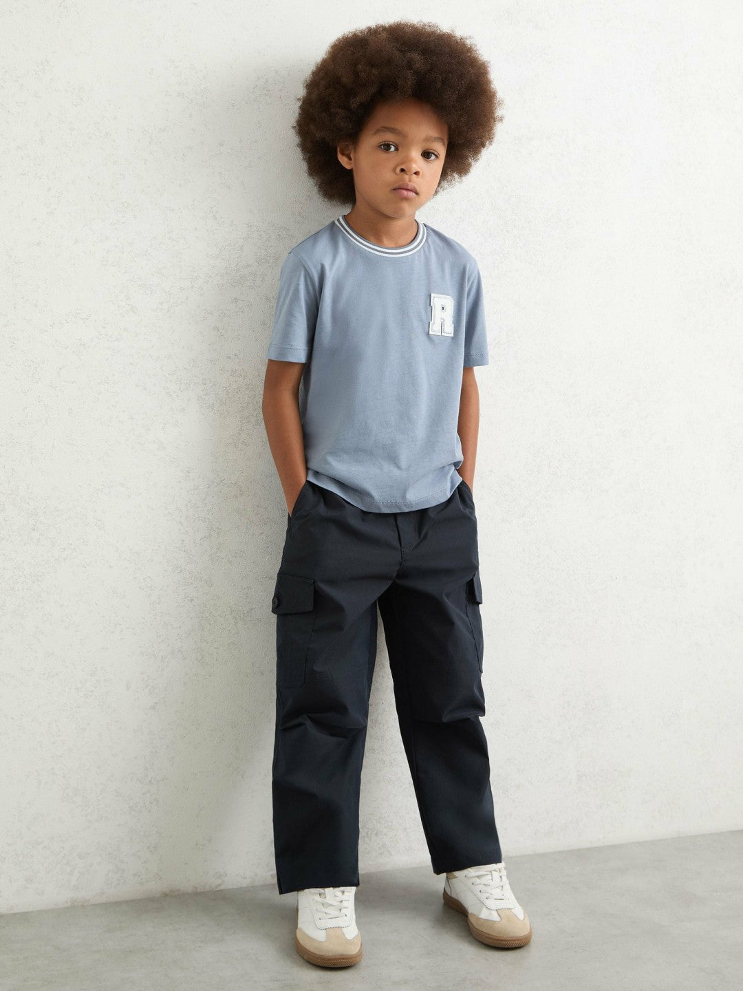 9-13 yrs Technical Straight Leg Cargo Trousers Navy | Children & Baby