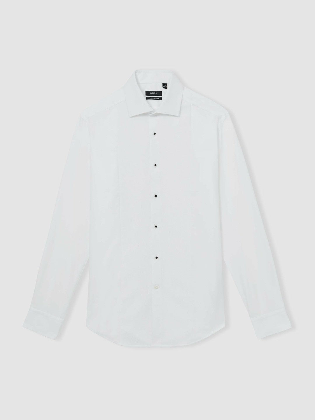 Slim Fit Cotton Double-Cuff Dinner Shirt Regular-Fit White | Men