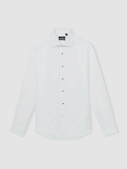 Slim Fit Cotton Double-Cuff Dinner Shirt Regular-Fit White | Men