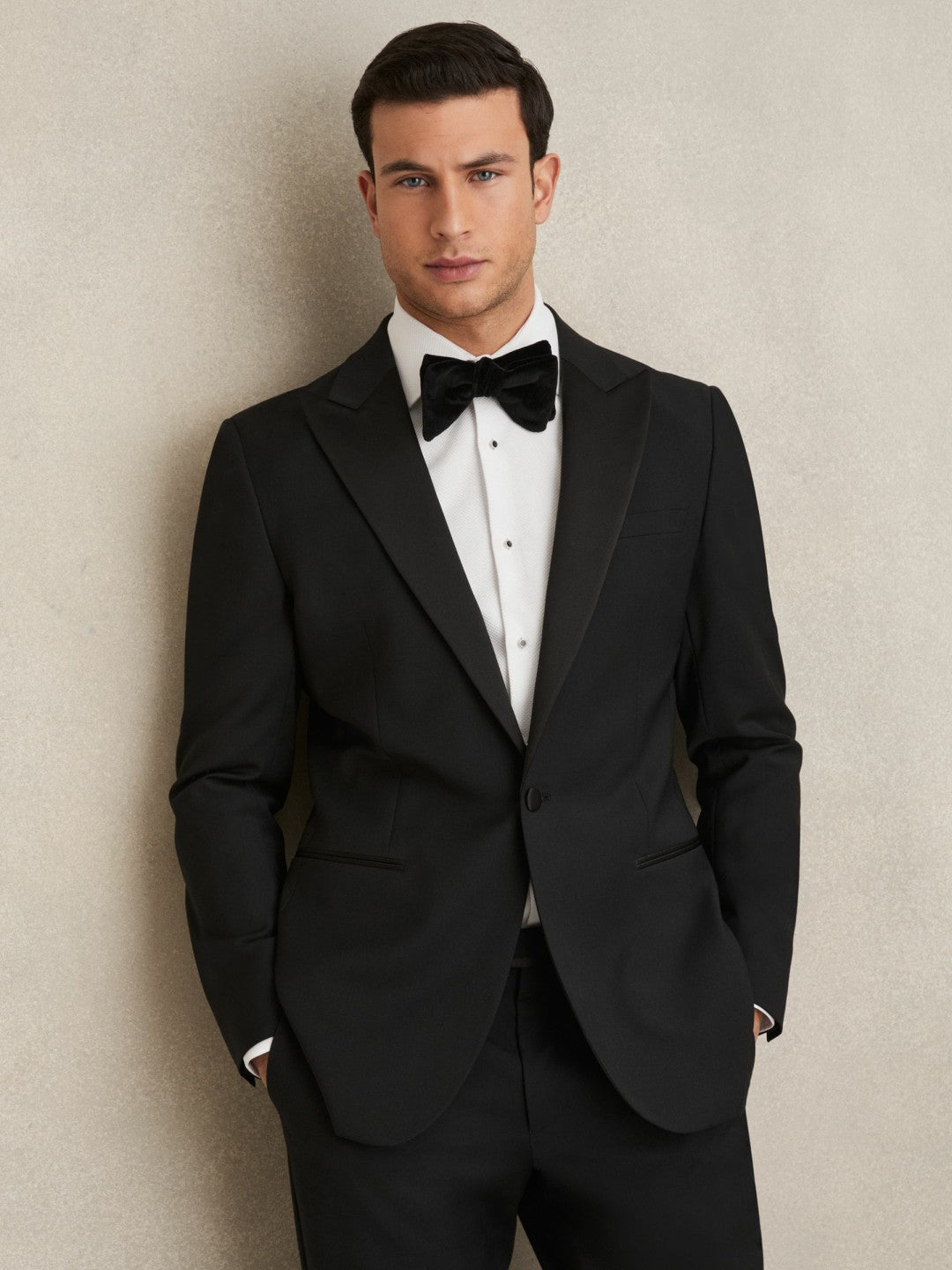 Slim Fit Cotton Double-Cuff Dinner Shirt Regular-Fit White | Men