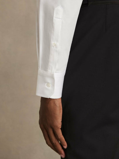 Regular Fit Cotton Double-Cuff Dinner Shirt Regular-Fit White | Men
