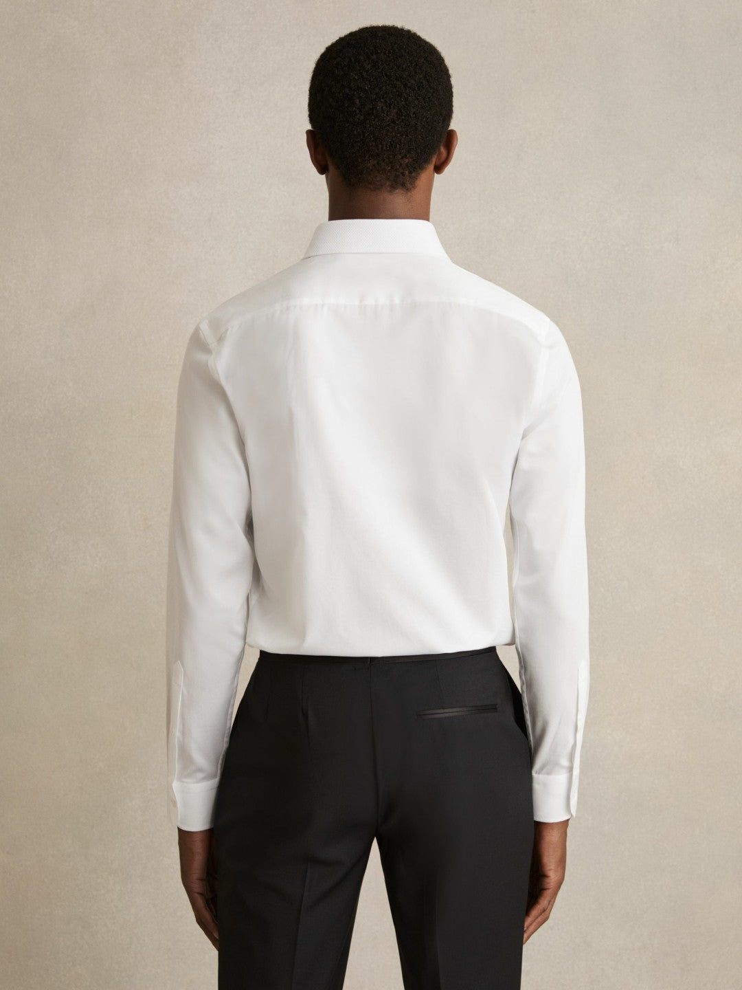 Regular Fit Cotton Double-Cuff Dinner Shirt Regular-Fit White | Men