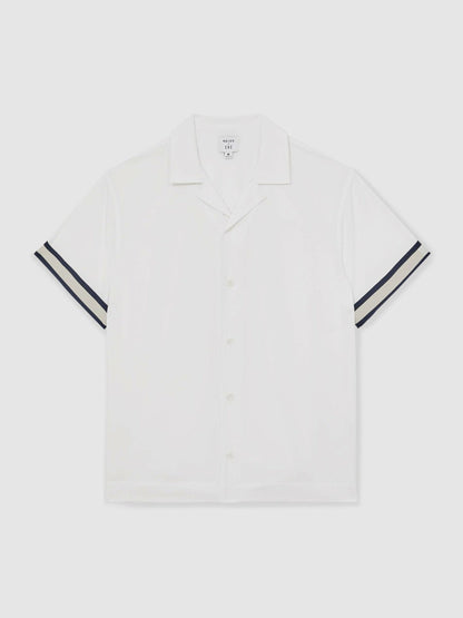 | Ché Stripe-Cuff Shirt White | Men
