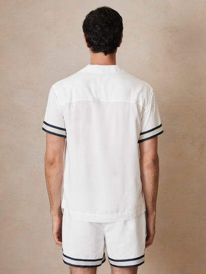 | Ché Stripe-Cuff Shirt White | Men