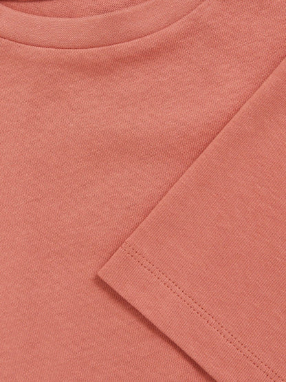 9-13 yrs Cotton Oversized Cropped T-Shirt Rose | Children & Baby