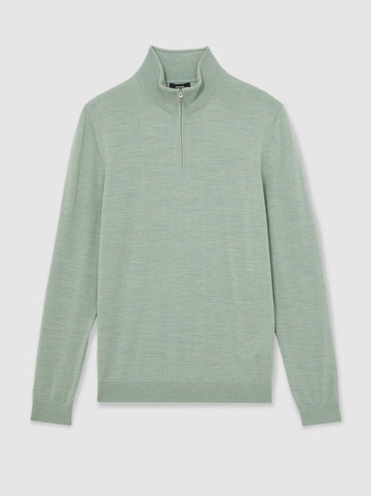 Merino Wool Half-Zip Jumper  | Men