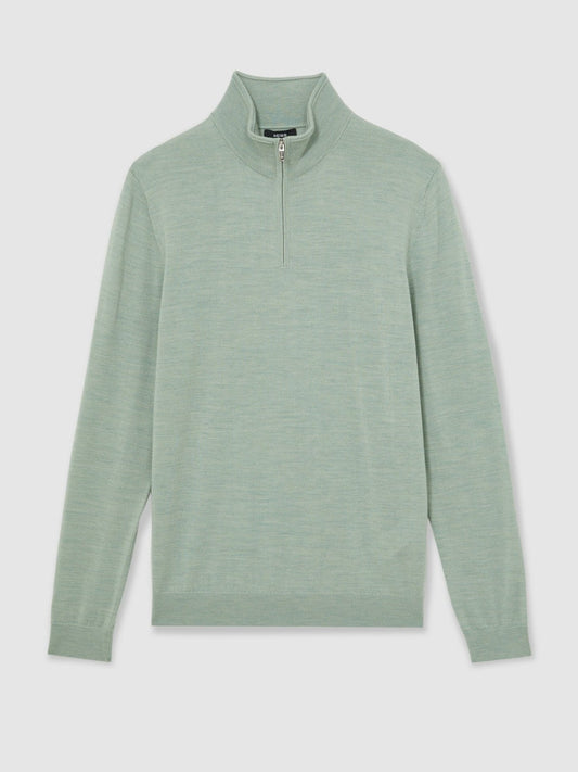 Merino Wool Half-Zip Jumper  | Men