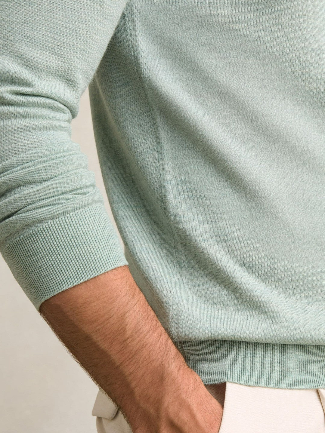 Merino Wool Half-Zip Jumper  | Men