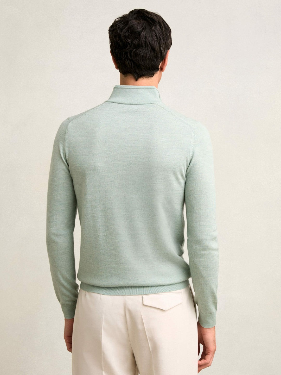 Merino Wool Half-Zip Jumper  | Men