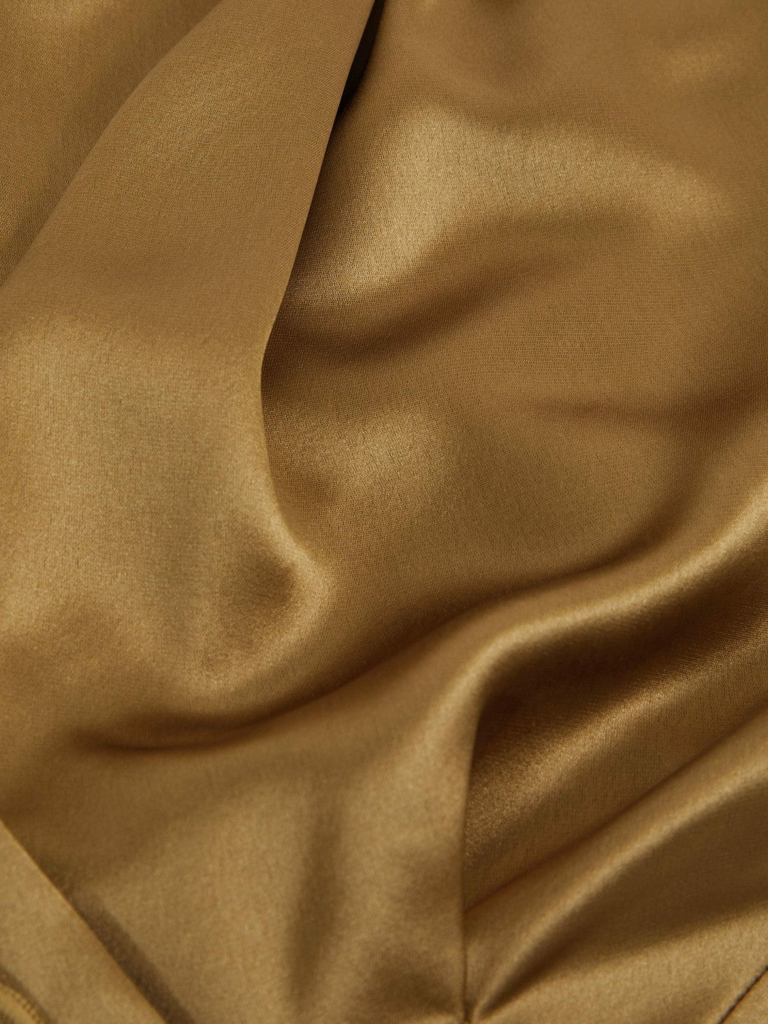 Acler Draped Satin Midi Dress Gold Moss | Women