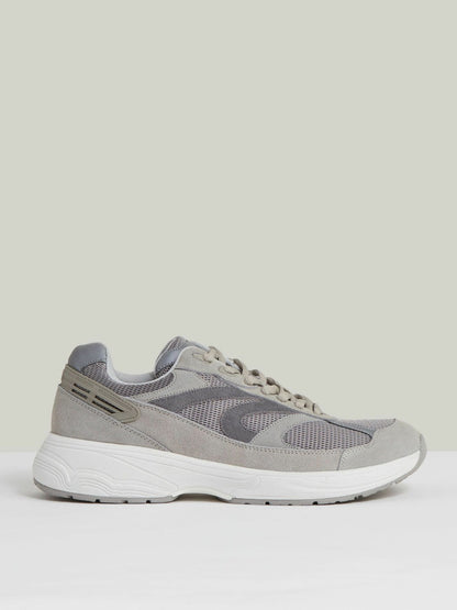 Panelled Running Trainers Grey | Men