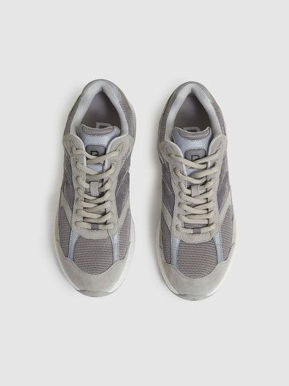 Panelled Running Trainers Grey | Men