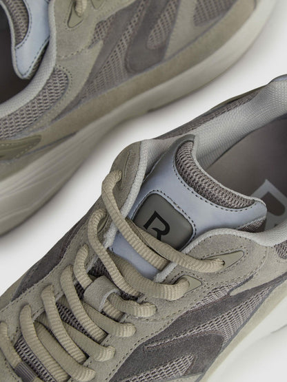 Panelled Running Trainers Grey | Men