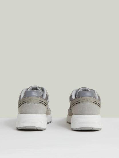 Panelled Running Trainers Grey | Men