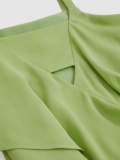 4-9 yrs Handkerchief-Hem Sleeveless Dress Green | Children & Baby